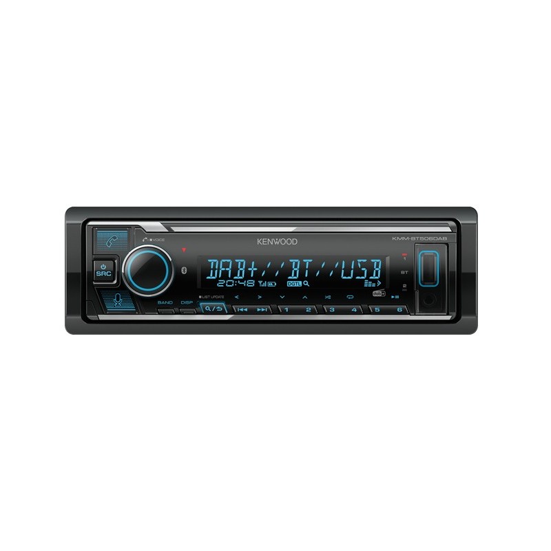 Kenwood KMM-BT506DAB récepteur multimédia de voiture Noir 50 W Bluetooth