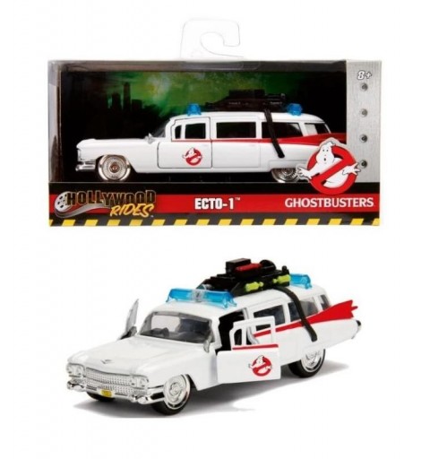 Simba Ghostbuster Ecto-1, In Scala 1 32 Die-Cast, Funzionamento A Ruota Libera, Parti Apribili