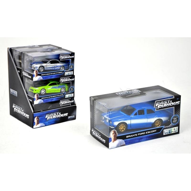 Simba Fast And Furious Auto Scala 1 32 In Display Die-Cast, Funzionamento A Ruota Libera, Parti Apribili 6 Asst.