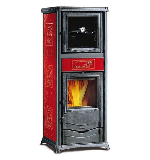 La Nordica Rossella Plus Forno EVO Ofen Freistehend Brennholz Bordeaux