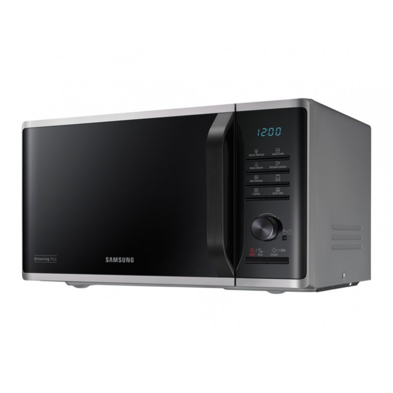 Samsung MG23K3515AS forno a microonde Superficie piana Microonde con grill 23 L 800 W Nero, Argento