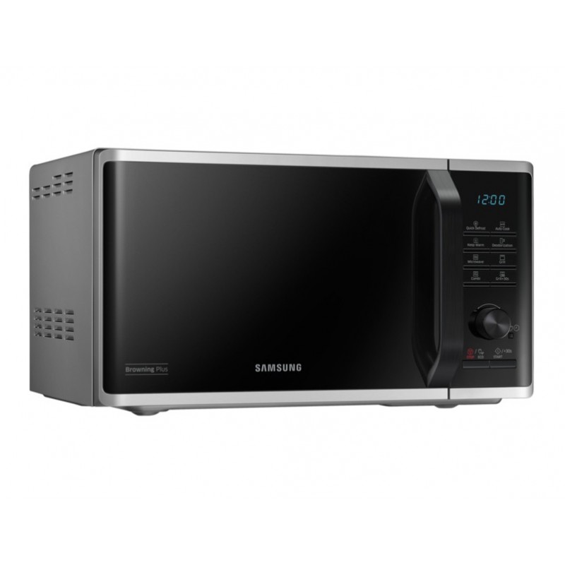 Samsung MG23K3515AS forno a microonde Superficie piana Microonde con grill 23 L 800 W Nero, Argento