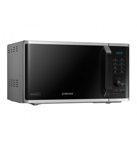 Samsung MG23K3515AS forno a microonde Superficie piana Microonde con grill 23 L 800 W Nero, Argento