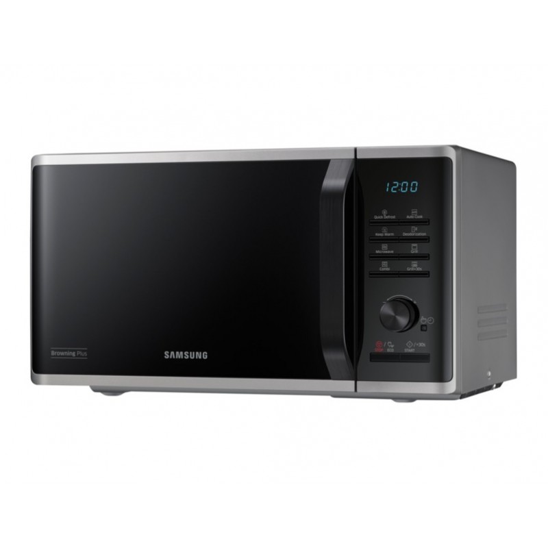 Samsung MG23K3515AS forno a microonde Superficie piana Microonde con grill 23 L 800 W Nero, Argento