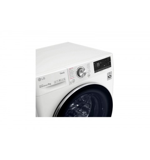 LG F4WV709S2EA washing machine Front-load 9 kg 1400 RPM A White