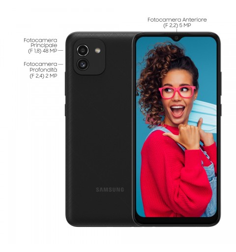 Samsung Galaxy A03 SM-A035G DSN 16,5 cm (6.5") SIM doble Android 11 4G Micro-USB B 64 GB 5000 mAh Negro