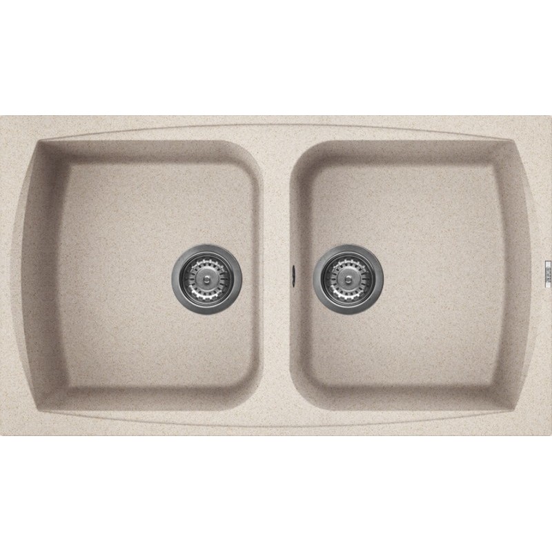 Elleci Living 450 Top-mounted sink Rectangular Granitek