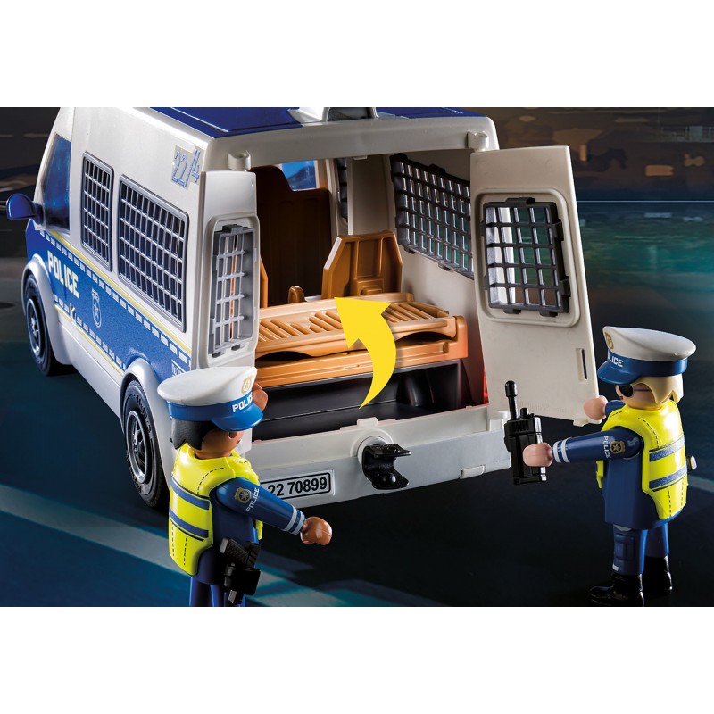 Playmobil City Action Polizei-Mannschaftswagen mit Licht und Sound