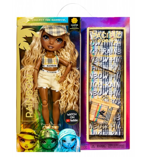 Rainbow High Pacific Coast Fashion Doll- Harper Dune (Sand)