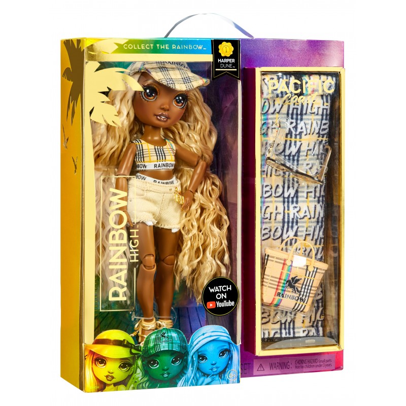 Rainbow High Pacific Coast Fashion Doll- Harper Dune (Sand)