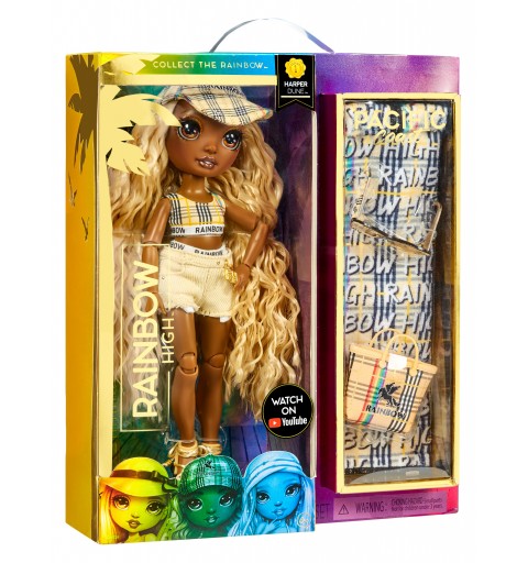 Rainbow High Pacific Coast Fashion Doll- Harper Dune (Sand)