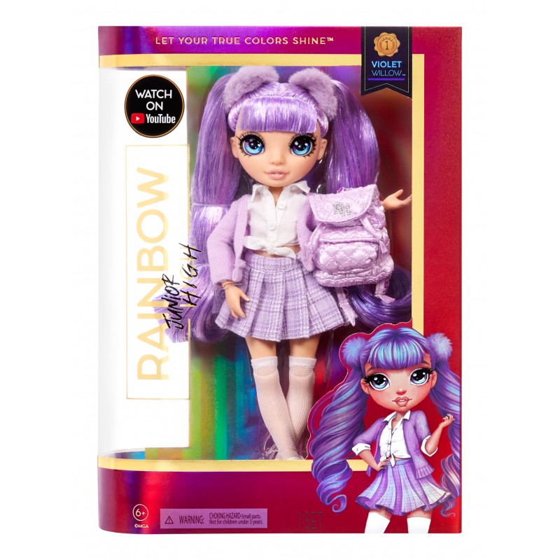Rainbow High Junior High Fashion Doll - Violet Willow (Purple)