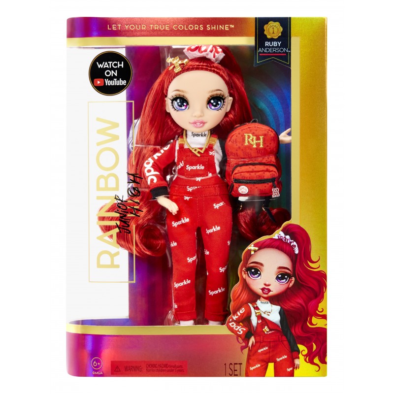 Rainbow High Junior High Fashion Doll - Ruby Anderson (Red)