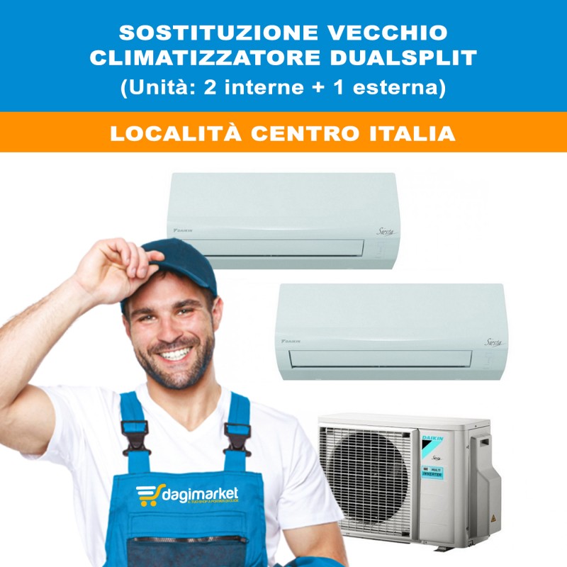 Servizio Di Installazione Con Predisposizione Esistente Climatizzatore Condizionatore Dual Split - Località CENTRO ITALIA