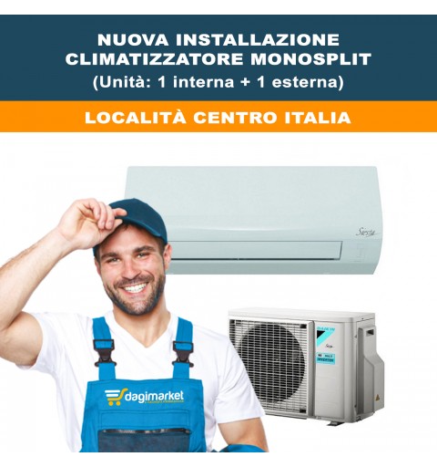 Servizio Di Nuova Installazione Climatizzatore Condizionatore Monosplit - Località CENTRO ITALIA