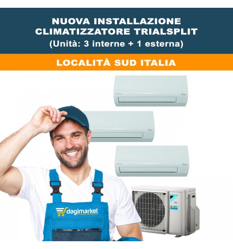 Servizio Di Nuova Installazione Climatizzatore Condizionatore Trial Split - Località SUD ITALIA