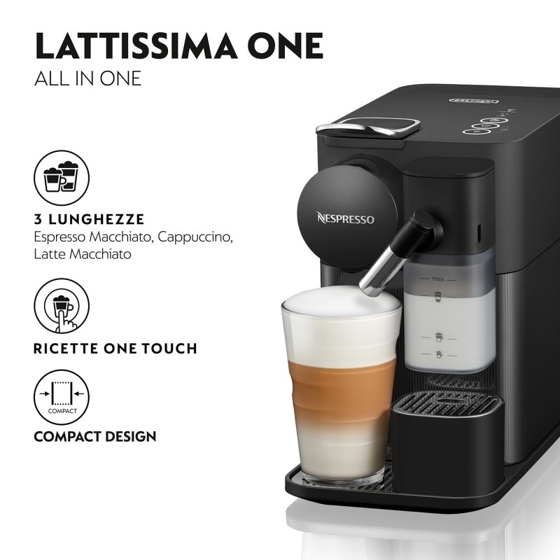 De’Longhi Lattissima One Nespresso Automatica Macchina per espresso 1 L