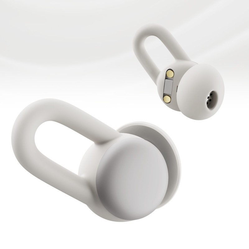 Amazfit ZenBuds Écouteurs Sans fil Crochets auriculaires, Ecouteurs USB Type-C Bluetooth Blanc
