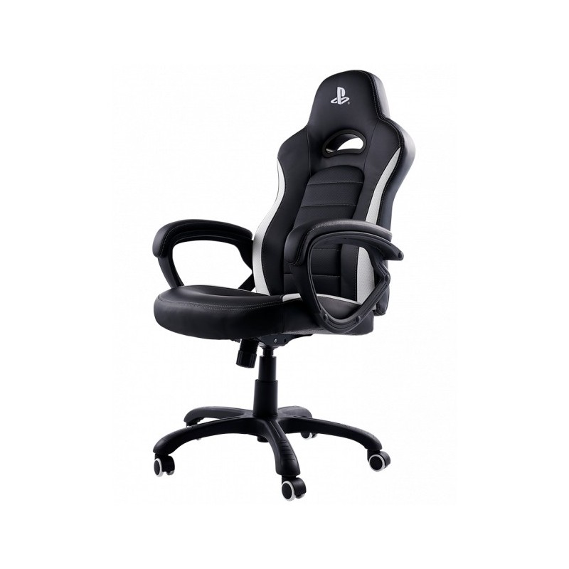 NACON PCCH-350 Silla para videojuegos universal Asiento acolchado Negro, Blanco