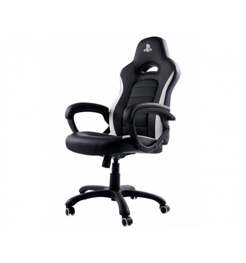 NACON PCCH-350 Silla para videojuegos universal Asiento acolchado Negro, Blanco