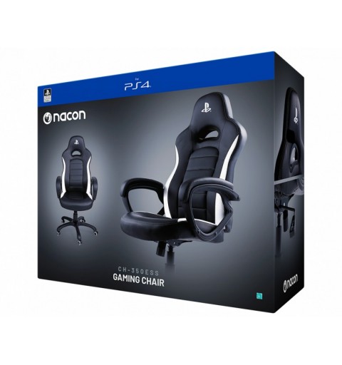 NACON PCCH-350 Silla para videojuegos universal Asiento acolchado Negro, Blanco