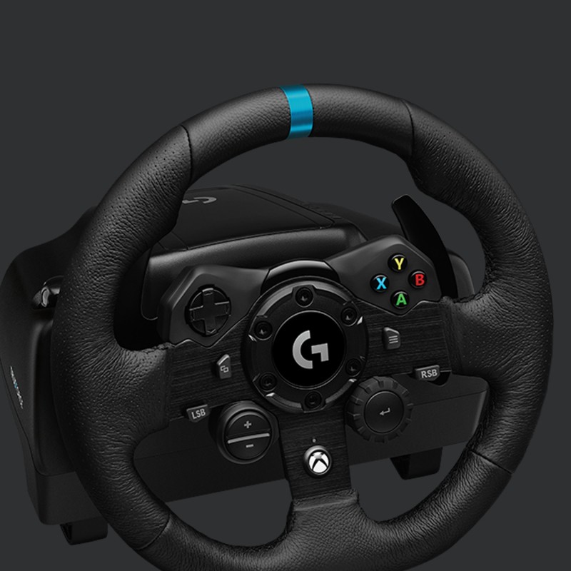 Logitech G G923 Racing Wheel and Pedals for Xbox X|S, Xbox One and PC Negro USB Volante + Pedales PC, Xbox 360