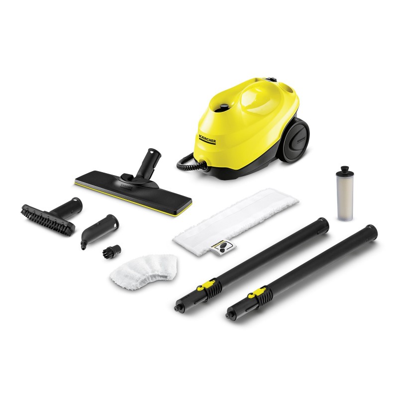 Kärcher SC 3 EasyFix Cylinder steam cleaner 1 L 1900 W Black, Yellow