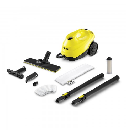 Kärcher SC 3 EasyFix Pulitore a vapore cilindrico 1 L 1900 W Nero, Giallo