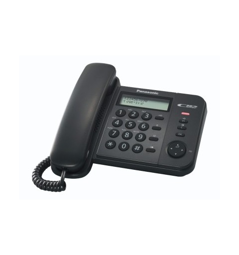 Panasonic KX-TS560EX1B téléphone Identification de l'appelant Noir