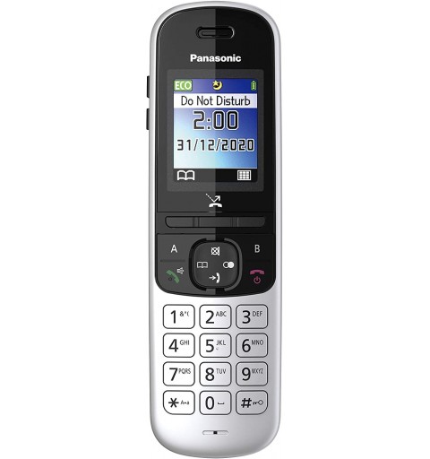 Panasonic KX-TGH710 DECT-Telefon Anrufer-Identifikation Schwarz, Silber