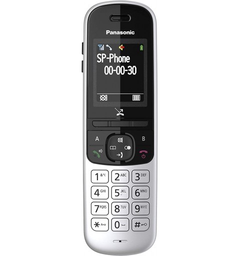 Panasonic KX-TGH710 Telefono DECT Identificatore di chiamata Nero, Argento