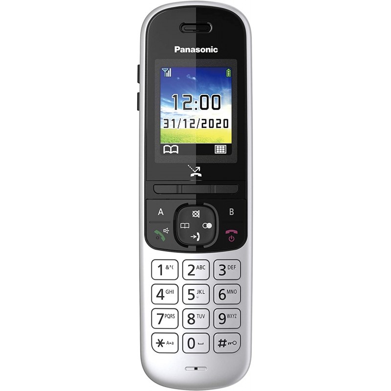 Panasonic KX-TGH710 Téléphone DECT Identification de l'appelant Noir, Argent