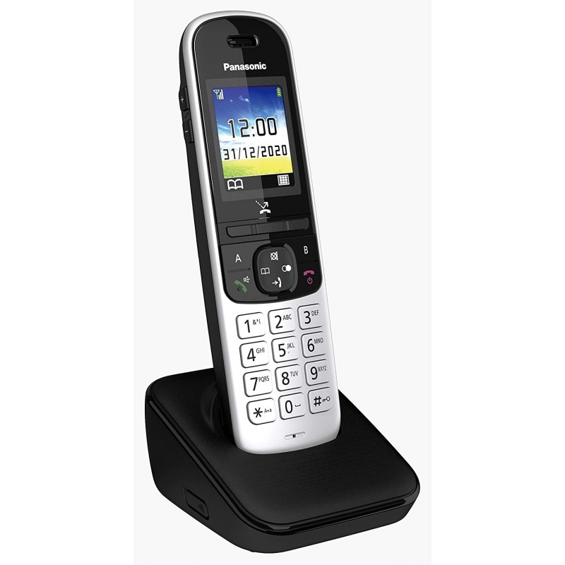 Panasonic KX-TGH710 DECT-Telefon Anrufer-Identifikation Schwarz, Silber