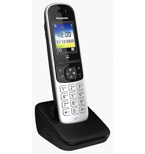Panasonic KX-TGH710 Téléphone DECT Identification de l'appelant Noir, Argent