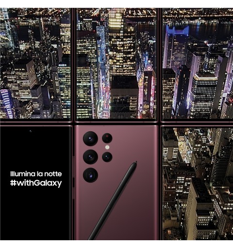 Samsung Galaxy S22 Ultra 5G Display 6.8'' Dynamic AMOLED 2X, 5 fotocamere, RAM 12 GB, 512 GB, 5.000mAh, Burgundy