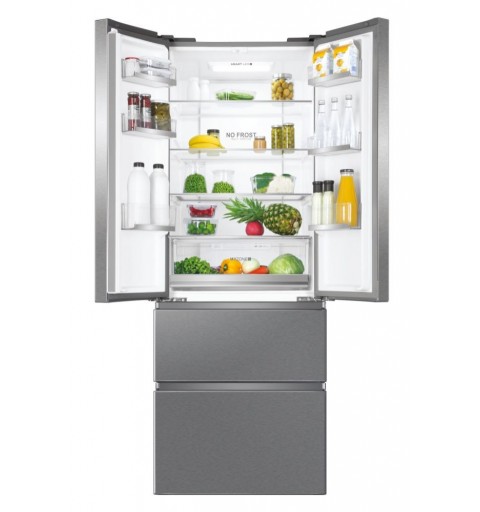 Haier FD 70 Series 3 FD15FPAA side-by-side refrigerator Freestanding 446 L F Silver