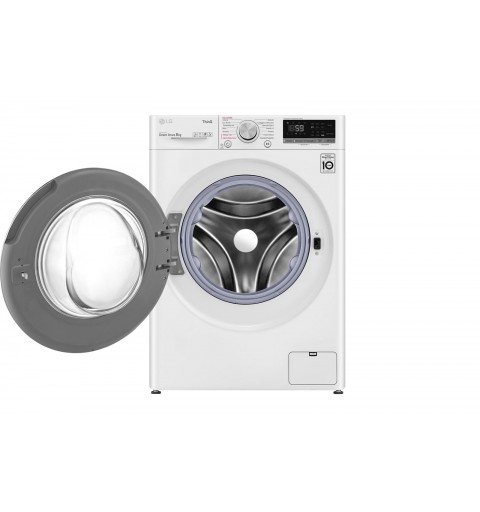 LG F4WV508S0B machine à laver Charge avant 8 kg 1400 tr min B Blanc