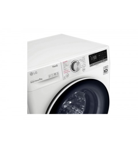 LG F4WV508S0B lavatrice Caricamento frontale 8 kg 1400 Giri min B Bianco