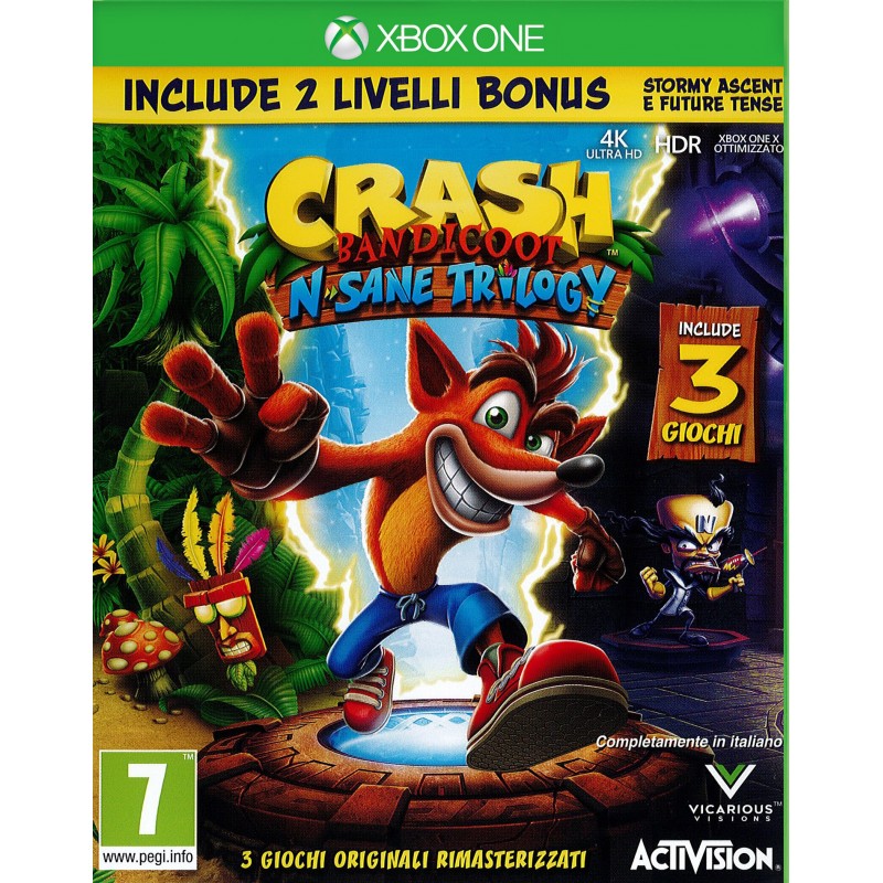Microsoft Crash Bandicoot N.Sane Trilogy Anthologie Englisch, Italienisch Xbox One