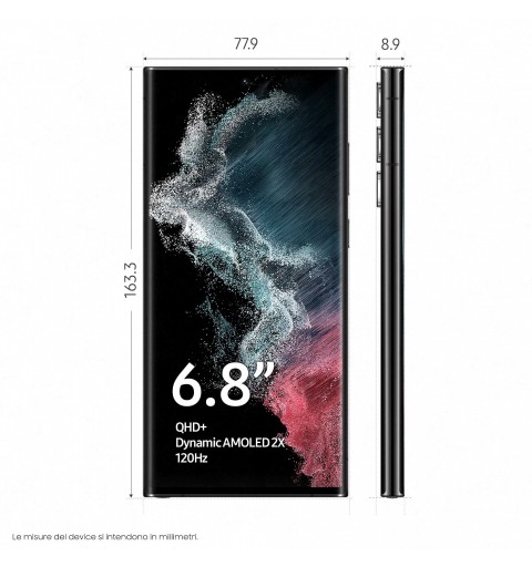 Samsung Galaxy S22 Ultra SM-S908B 17,3 cm (6.8") Double SIM Android 12 5G USB Type-C 12 Go 512 Go 5000 mAh Noir