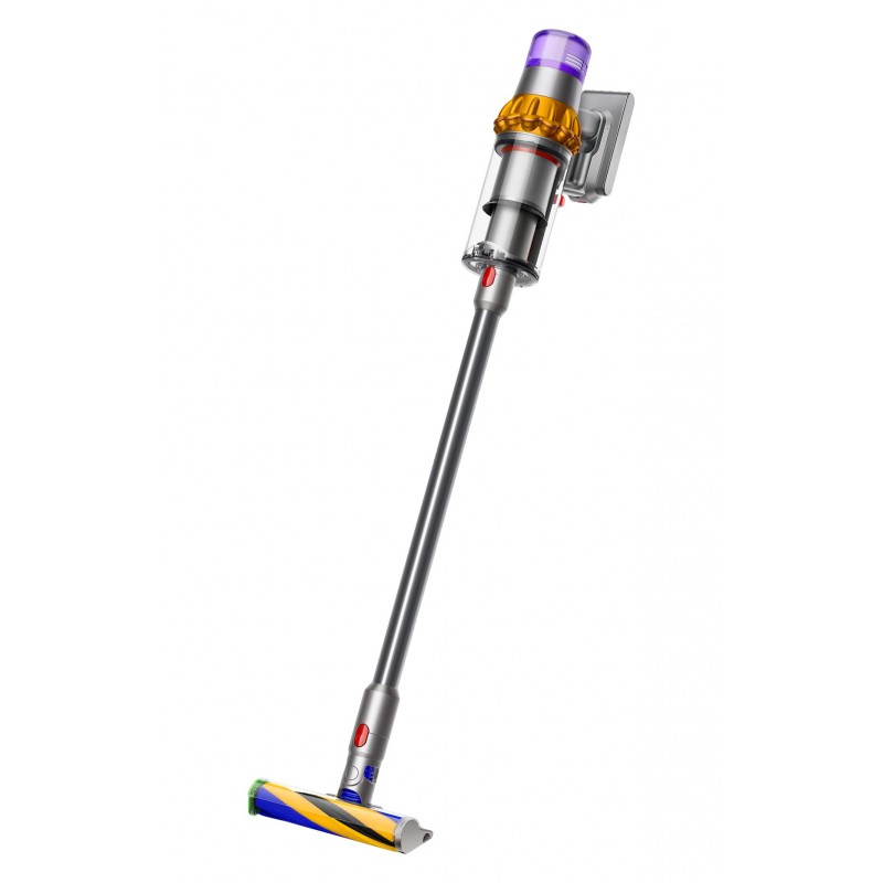 Dyson V15 Detect Absolute Nickel, Stainless steel, Yellow Bagless