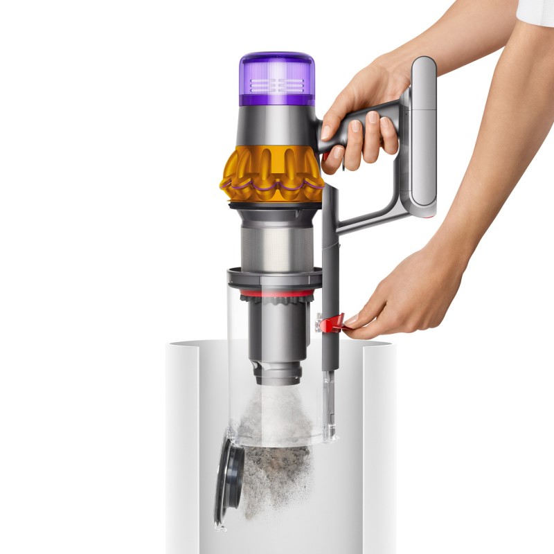 Dyson V15 Detect Absolute Nichel, Acciaio inossidabile, Giallo Senza sacchetto