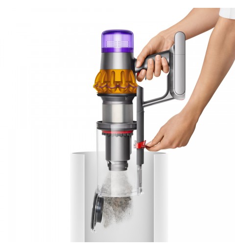 Dyson V15 Detect Absolute Nichel, Acciaio inossidabile, Giallo Senza sacchetto