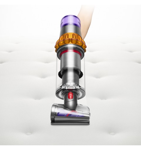 Dyson V15 Detect Absolute Nichel, Acciaio inossidabile, Giallo Senza sacchetto