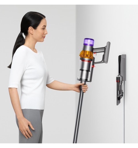 Dyson V15 Detect Absolute Nichel, Acciaio inossidabile, Giallo Senza sacchetto