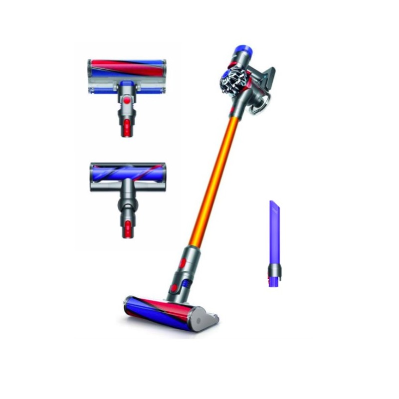 Dyson V8 Absolute + Grigio, Nichel, Giallo Senza sacchetto