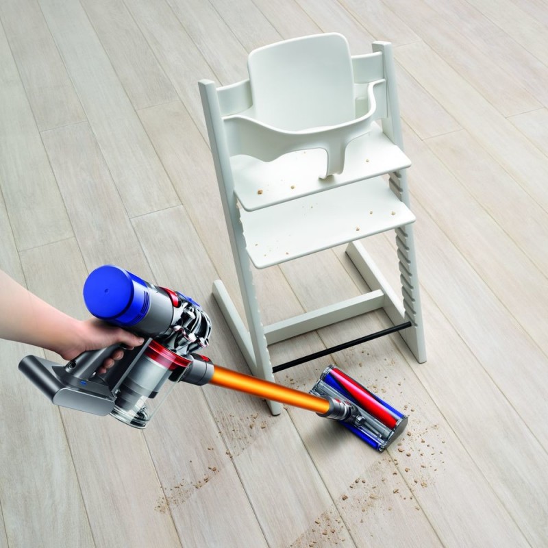 Dyson V8 Absolute + Grigio, Nichel, Giallo Senza sacchetto