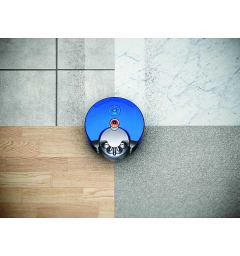 Dyson 360 Heurist aspirapolvere robot 0,33 L Senza sacchetto Blu, Nichel