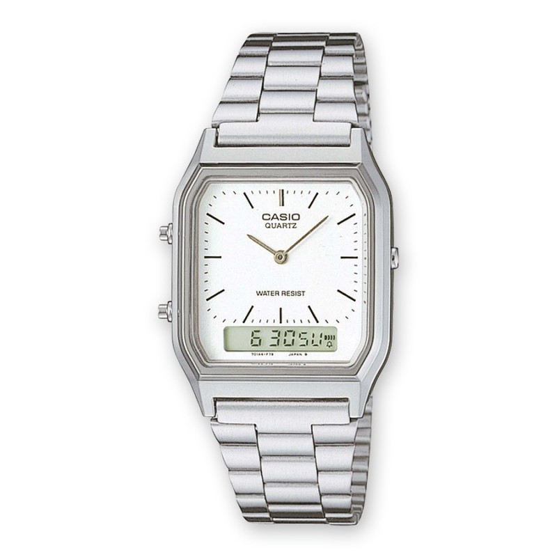 Casio AQ-230A-7DMQYES Uhr Armbanduhr Unisex Quarz Silber