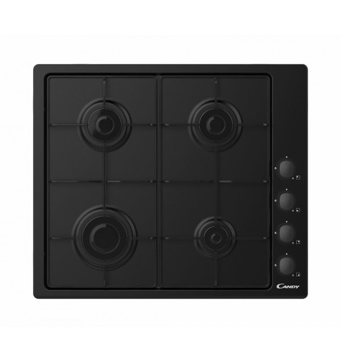 Candy CHW6LBB Black Built-in 60 cm Gas 4 zone(s)